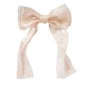 Large organza bow hair clip